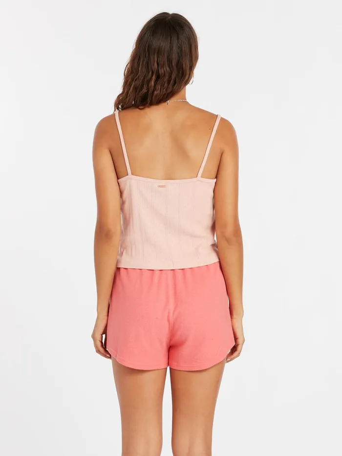 Womens Tops Volcom Lived In Lounge Tank 8211 Hazey Pink