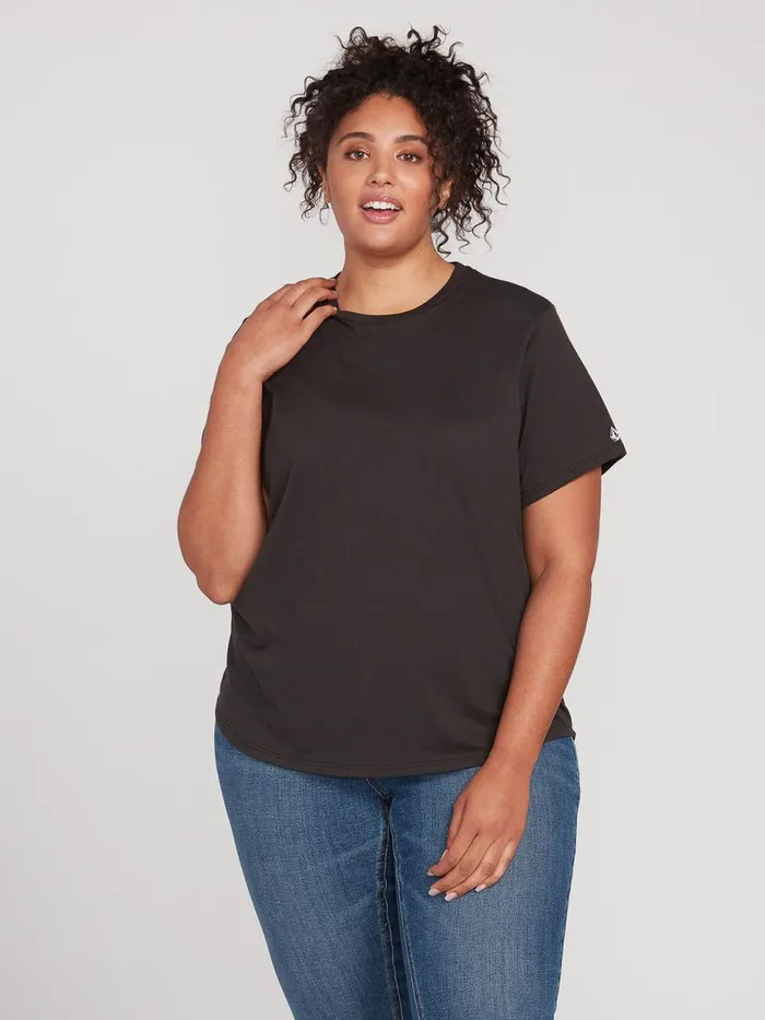 Womens Tops Volcom One Of Each Plus Size Tee 8211 Black