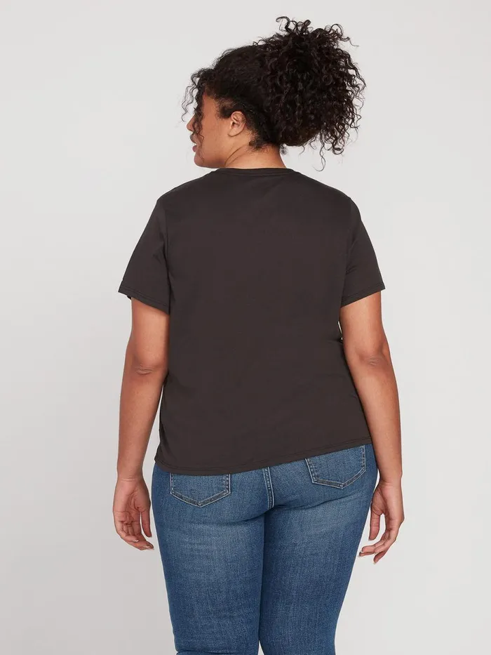 Womens Tops Volcom One Of Each Plus Size Tee 8211 Black
