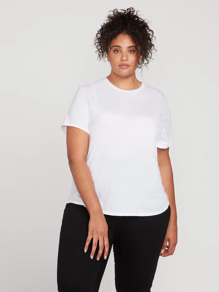 Womens Tops Volcom One Of Each Plus Size Tee 8211 White