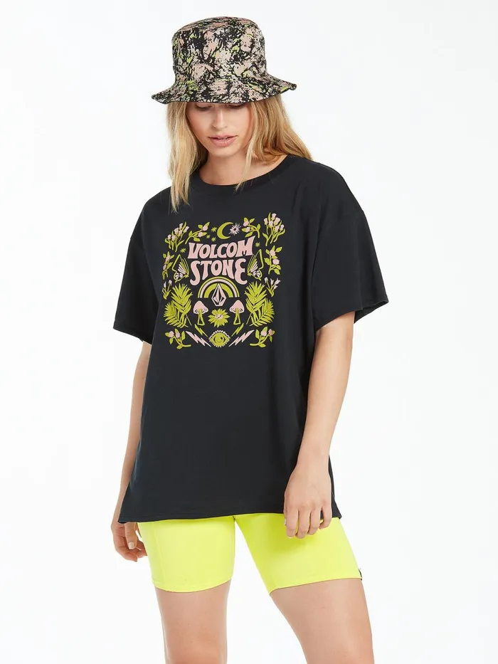 Womens Tops Volcom Stone Tech Short Sleeve Tee 8211 Black