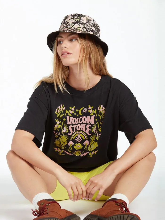 Womens Tops Volcom Stone Tech Short Sleeve Tee 8211 Black