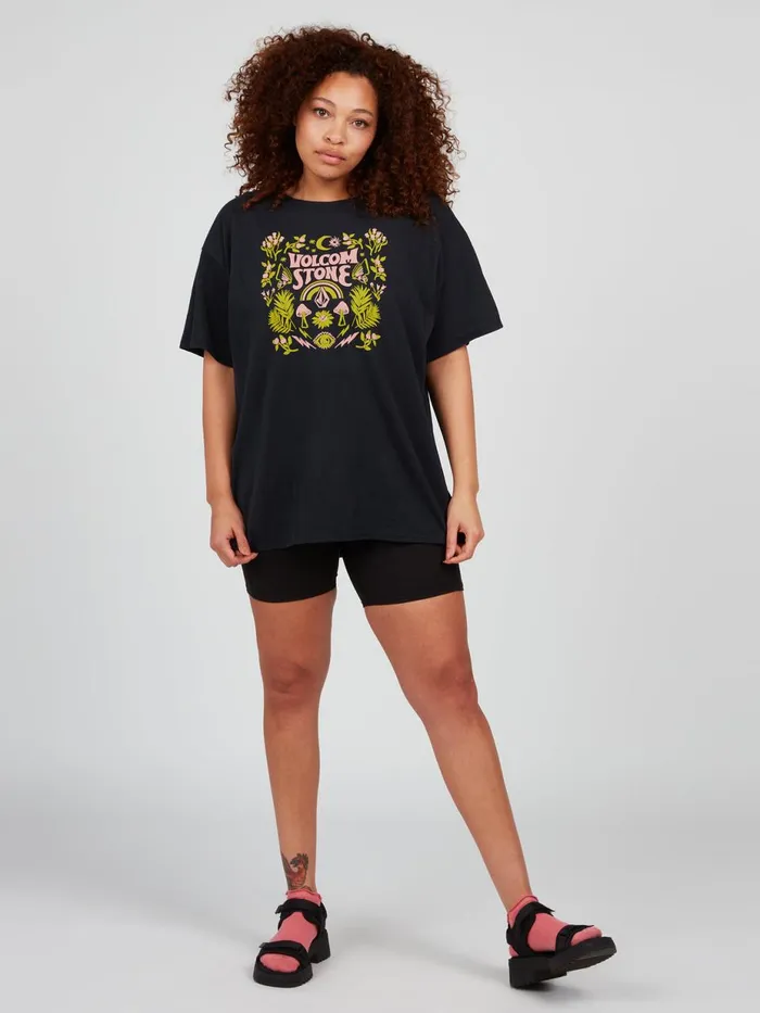 Womens Tops Volcom Stone Tech Short Sleeve Tee 8211 Black