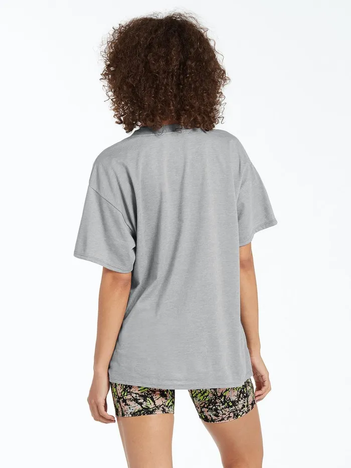 Womens Tops Volcom Stone Tech Short Sleeve Tee 8211 Heather Grey