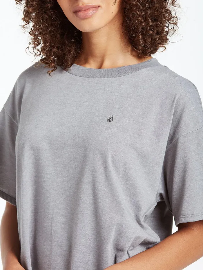 Womens Tops Volcom Stone Tech Short Sleeve Tee 8211 Heather Grey