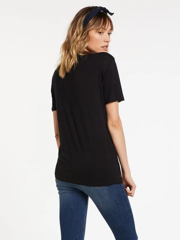 Womens Tops Volcom Tern N Bern Short Sleeve Tee 8211 Black