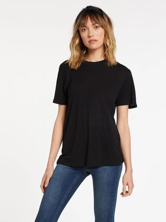 Womens Tops Volcom Tern N Bern Short Sleeve Tee 8211 Black