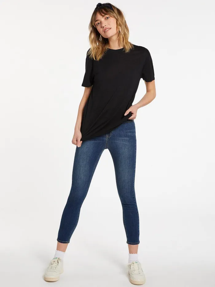 Womens Tops Volcom Tern N Bern Short Sleeve Tee 8211 Black