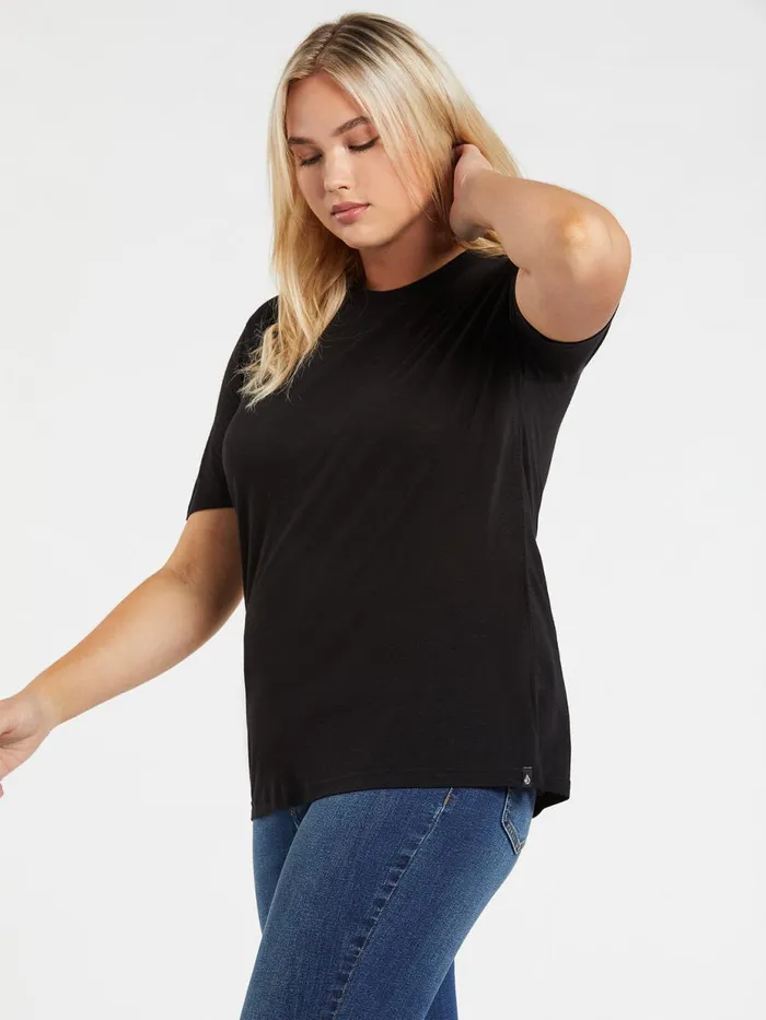 Womens Tops Volcom Tern N Bern Short Sleeve Tee 8211 Black