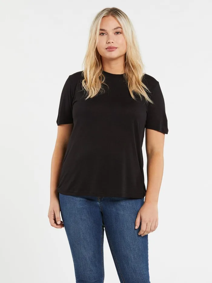 Womens Tops Volcom Tern N Bern Short Sleeve Tee 8211 Black