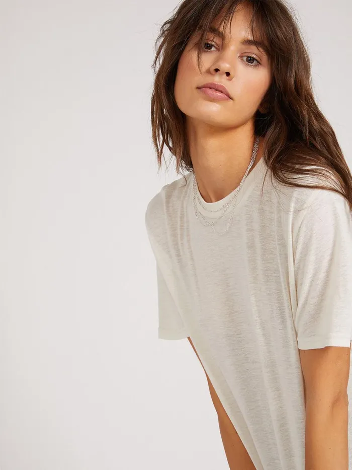 Womens Tops Volcom Tern N Bern Short Sleeve Tee 8211 Bone