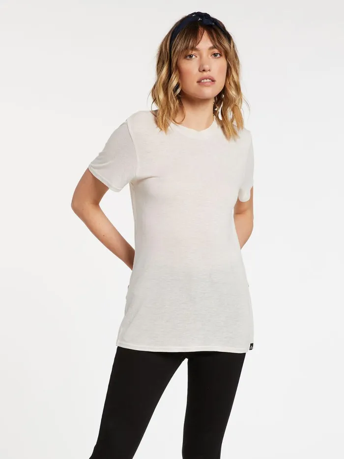 Womens Tops Volcom Tern N Bern Short Sleeve Tee 8211 Bone