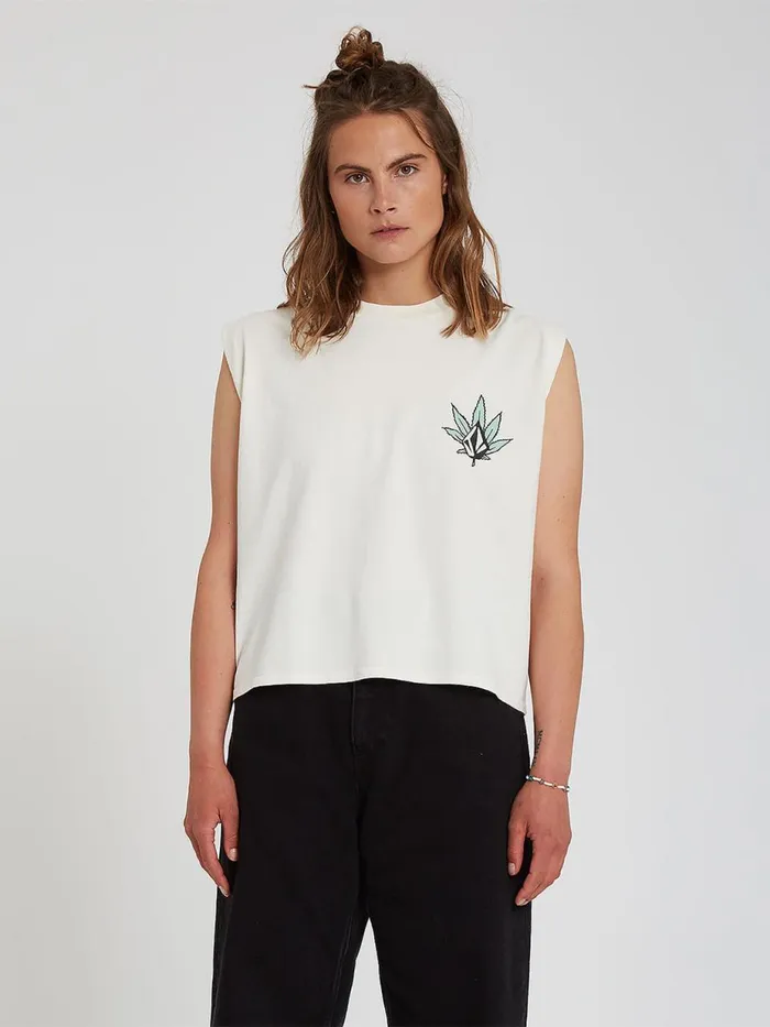 Womens Tops Volcom Volnex Tank Top 8211 Star White