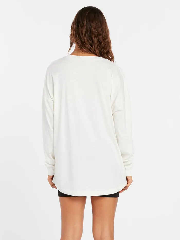 Womens Tops Volcom Werkin Doubles Long Sleeve 8211 Star White