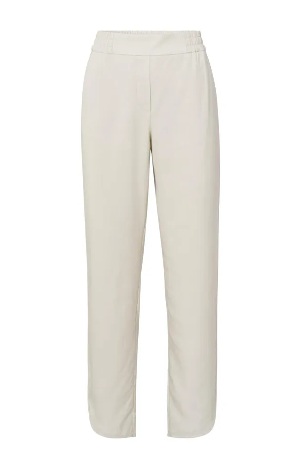 Woven Trousers With Elastic Waist And Straight Legs Moonstruck Women YAYA Trousers Woven Trousers With Elastic Waist And Straight Legs Moonstruck Women YAYA Trousers