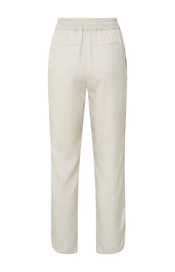 Woven Trousers With Elastic Waist And Straight Legs Moonstruck Women YAYA Trousers Woven Trousers With Elastic Waist And Straight Legs Moonstruck Women YAYA Trousers