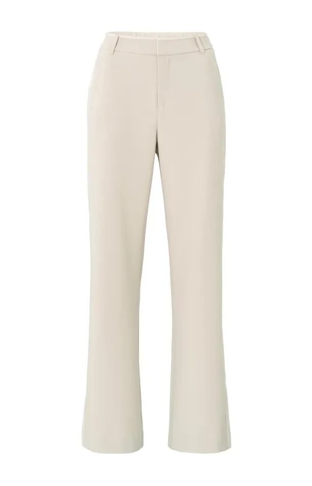 Woven Trousers With Wide Legs And Side Stripe Details Pumice Stone Beige Women YAYA Trousers Woven Trousers With Wide Legs And Side Stripe Details Pumice Stone Beige Women YAYA Trousers