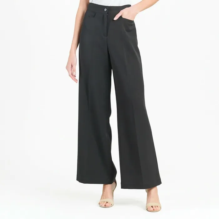 Woven Twill 8211 Zip Closure Wide Leg Pocket Trouser 8211 Black 8211 Final Sale Women Clara Sunwoo Pants Skirts Woven Twill 8211 Zip Closure Wide Leg Pocket Trouser 8211 Black 8211 Final Sale Women Clara Sunwoo Pants Skirts