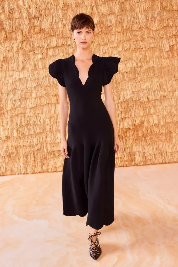 Yvette Dress Noir Women Ulla Johnson Dresses Yvette Dress Noir Women Ulla Johnson Dresses