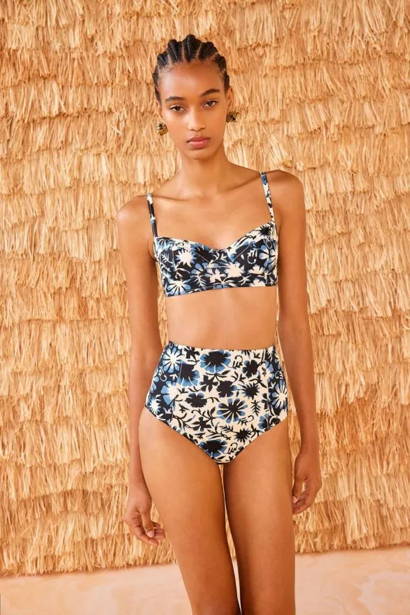 Zahara Bikini Top Sunprint Combo Women Ulla Johnson Swimwear