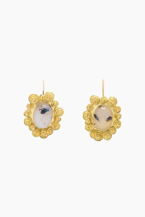 Zahara Earring Brown Jasper Women Ulla Johnson Jewelry